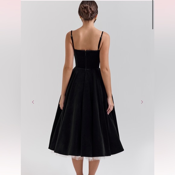 House Of CB Mademoiselle Velvet Midi Dress - Picture 3 of 5